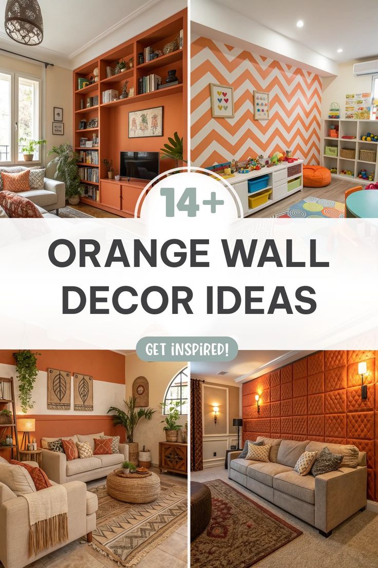 10 Stunning Orange Accent Wall Ideas to Transform Your Space - Image 1