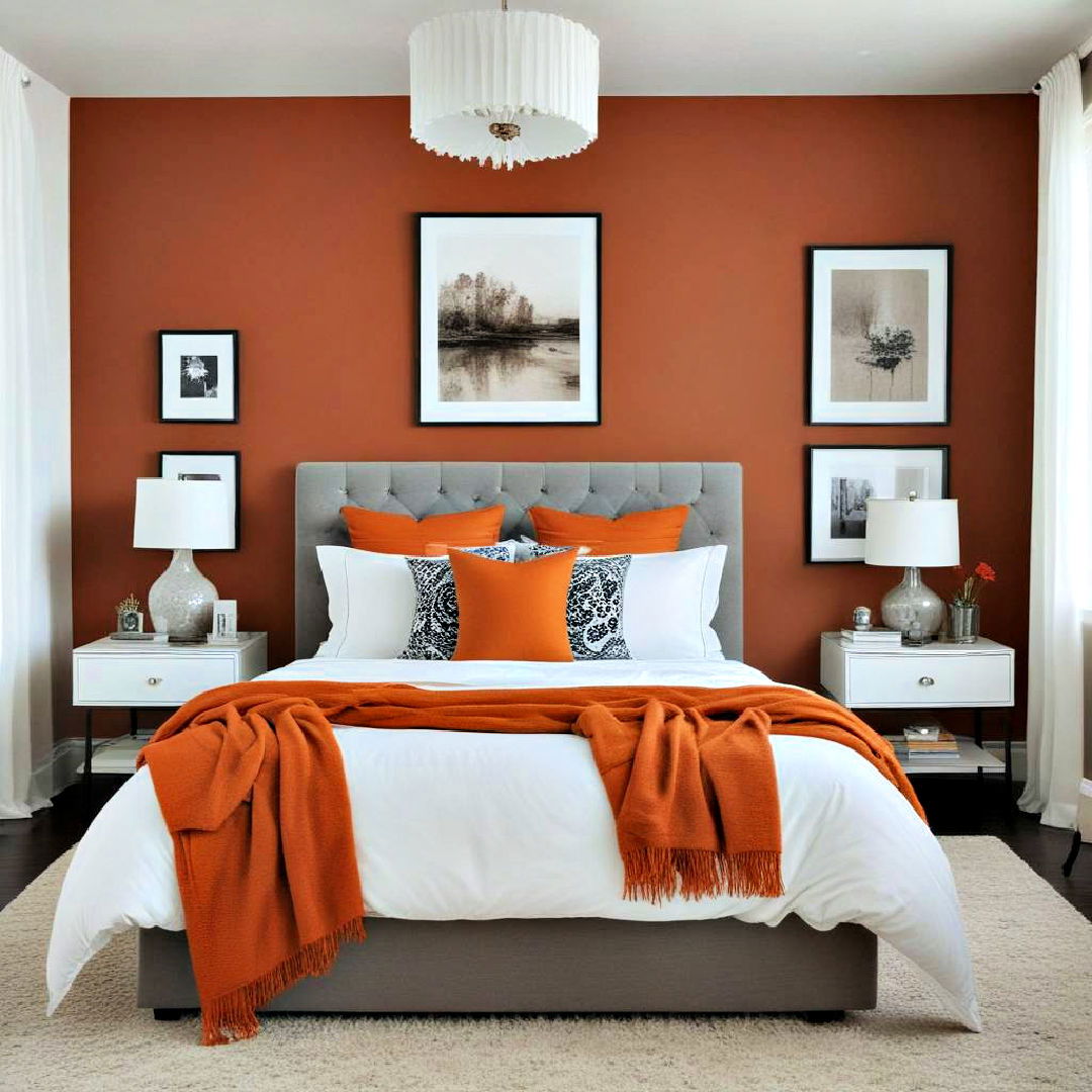 10 Stunning Orange Accent Wall Ideas to Transform Your Space - Image 2