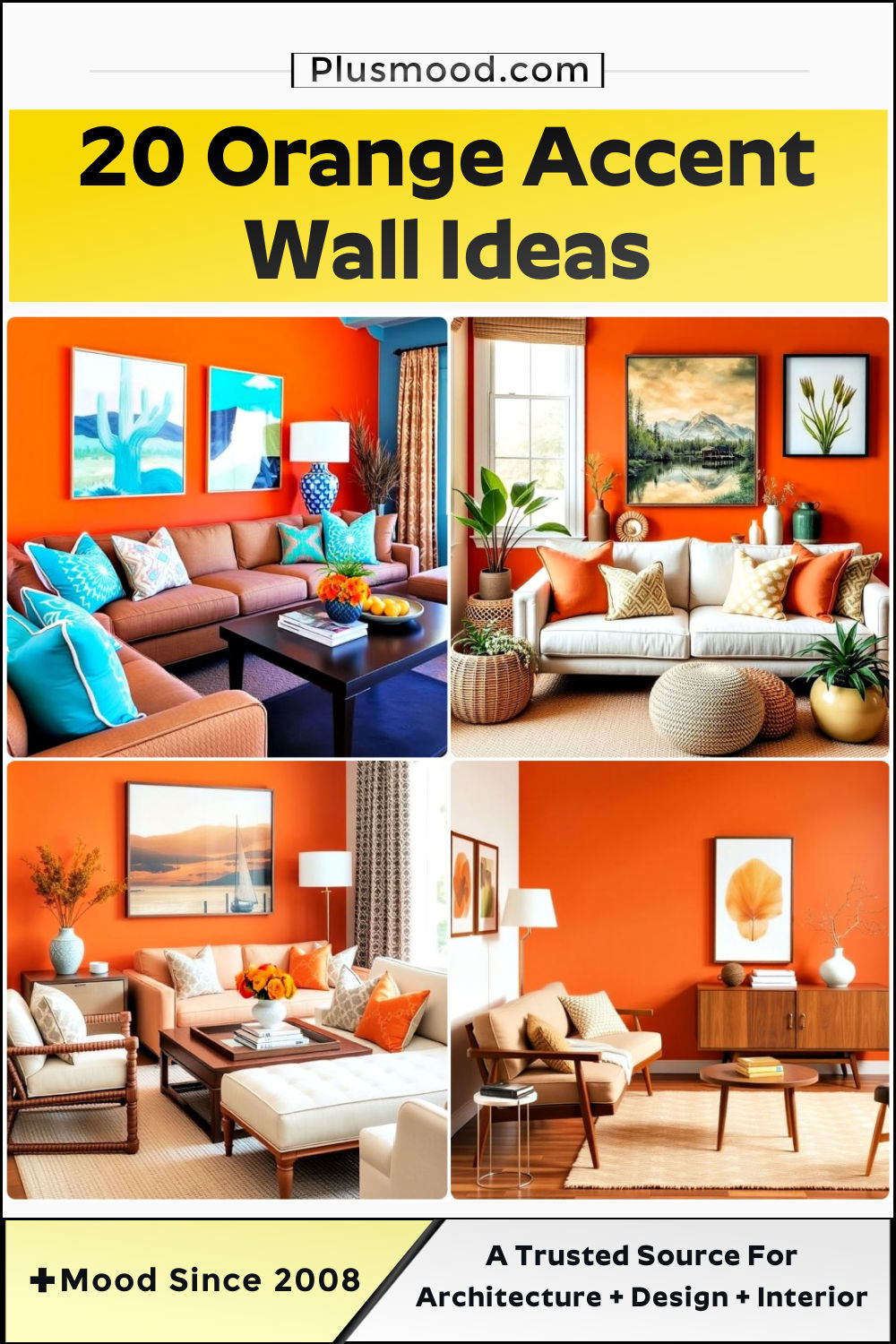 10 Stunning Orange Accent Wall Ideas to Transform Your Space - Image 3