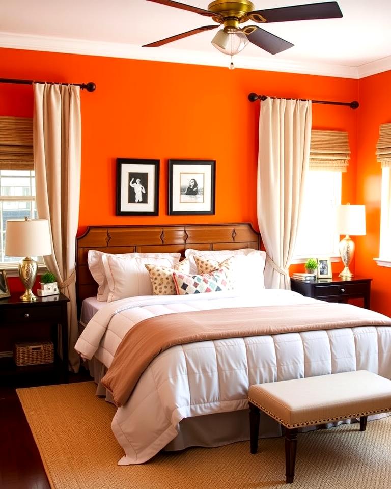 10 Stunning Orange Accent Wall Ideas to Transform Your Space - Image 5