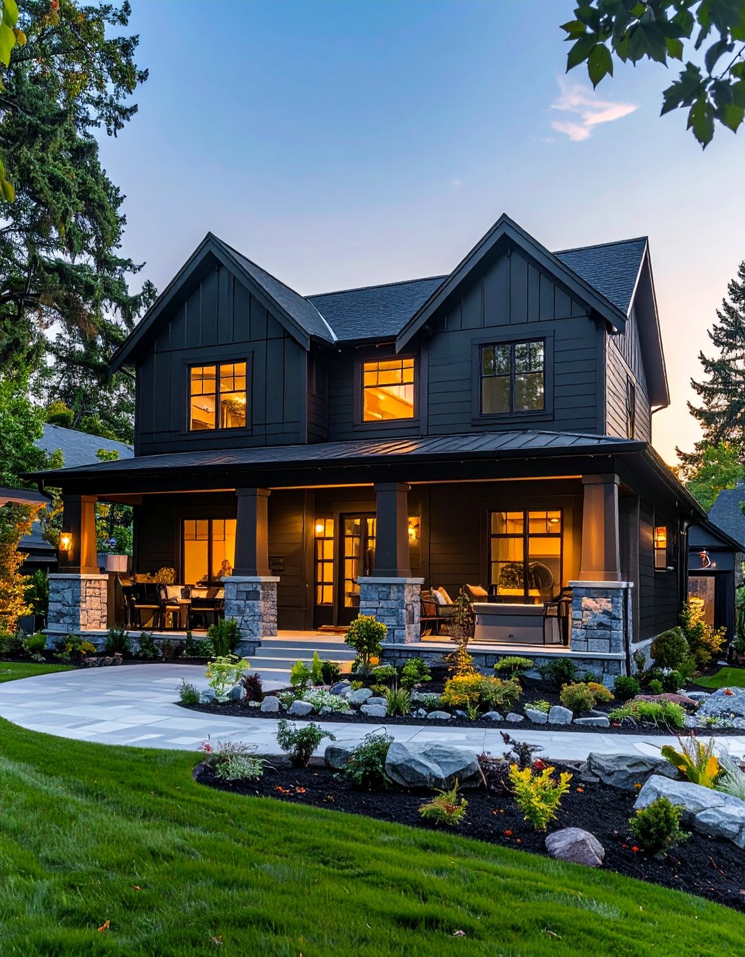 20 Stunning Black Siding House Ideas to Transform Your Home Exterior - Image 3