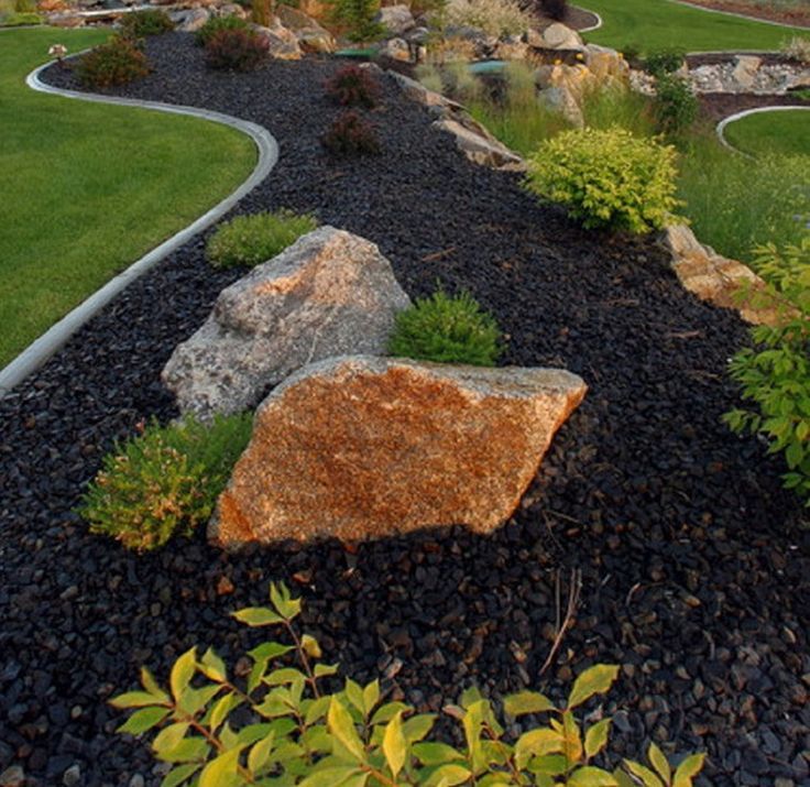 10 Stunning Black River Rock Landscaping Ideas for Your Outdoor Space - Image 3